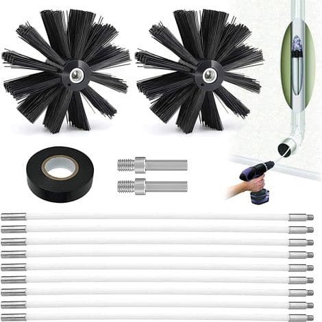 Kit Ramonage Poêle à Bois - Brosse et Tiges