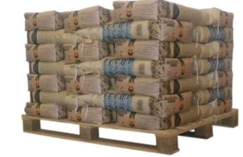 Granulés Badger : palette de 65 sacs de 15 kg chacun.