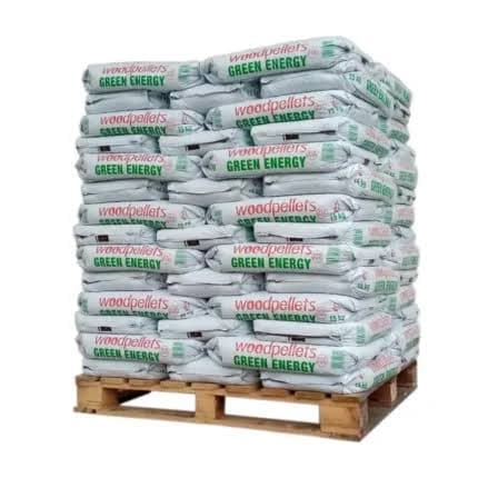 Granulés Green Energy : palette de 65 sacs de 15 kg